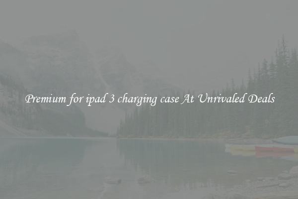 Premium for ipad 3 charging case At Unrivaled Deals