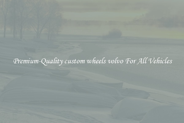 Premium-Quality custom wheels volvo For All Vehicles