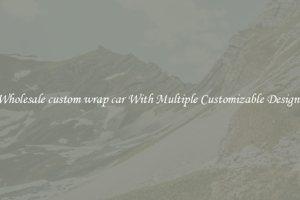 Wholesale custom wrap car With Multiple Customizable Designs