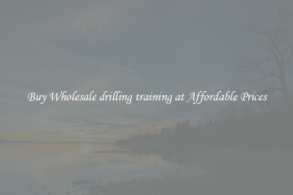 Buy Wholesale drilling training at Affordable Prices