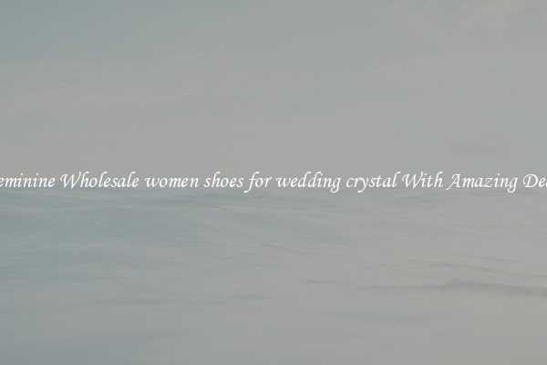 Feminine Wholesale women shoes for wedding crystal With Amazing Deals