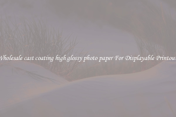 Wholesale cast coating high glossy photo paper For Displayable Printouts