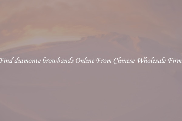 Find diamonte browbands Online From Chinese Wholesale Firms