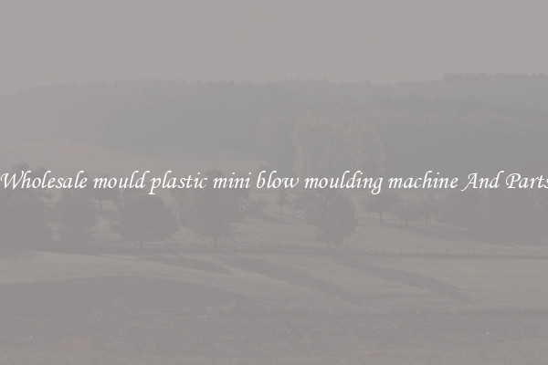 Wholesale mould plastic mini blow moulding machine And Parts