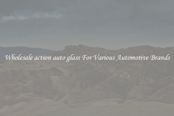 Wholesale action auto glass For Various Automotive Brands