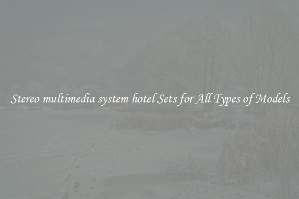 Stereo multimedia system hotel Sets for All Types of Models