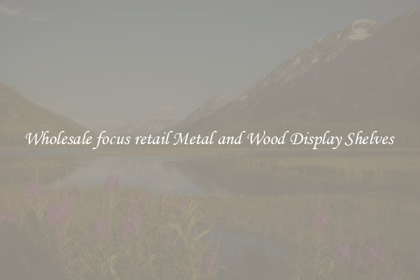 Wholesale focus retail Metal and Wood Display Shelves 