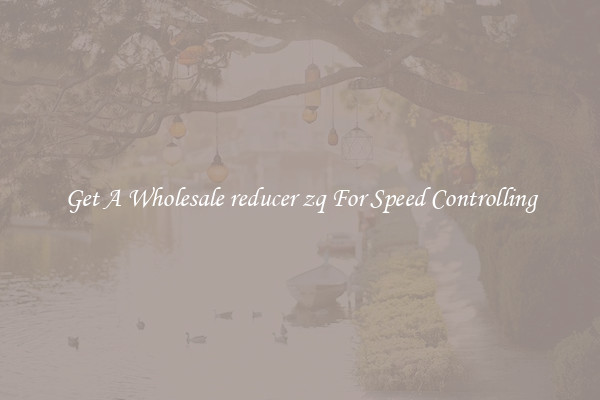 Get A Wholesale reducer zq For Speed Controlling