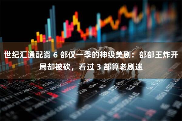 世纪汇通配资 6 部仅一季的神级美剧：部部王炸开局却被砍，看过 3 部算老剧迷