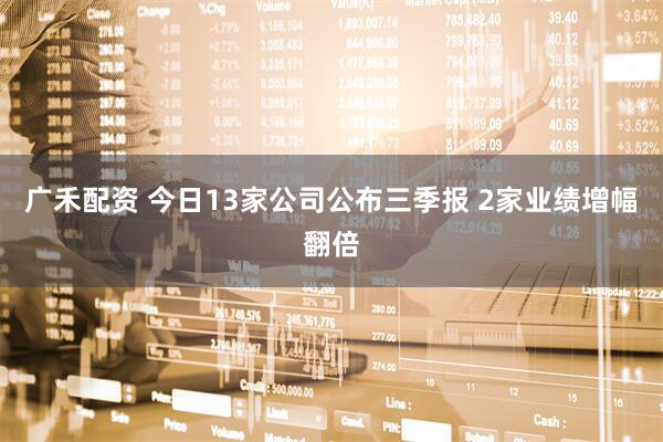 广禾配资 今日13家公司公布三季报 2家业绩增幅翻倍